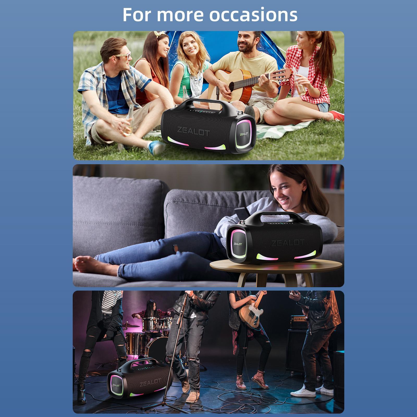 ZEALOT S79 100W Wireless Speaker, Portable Waterproof Outdoor