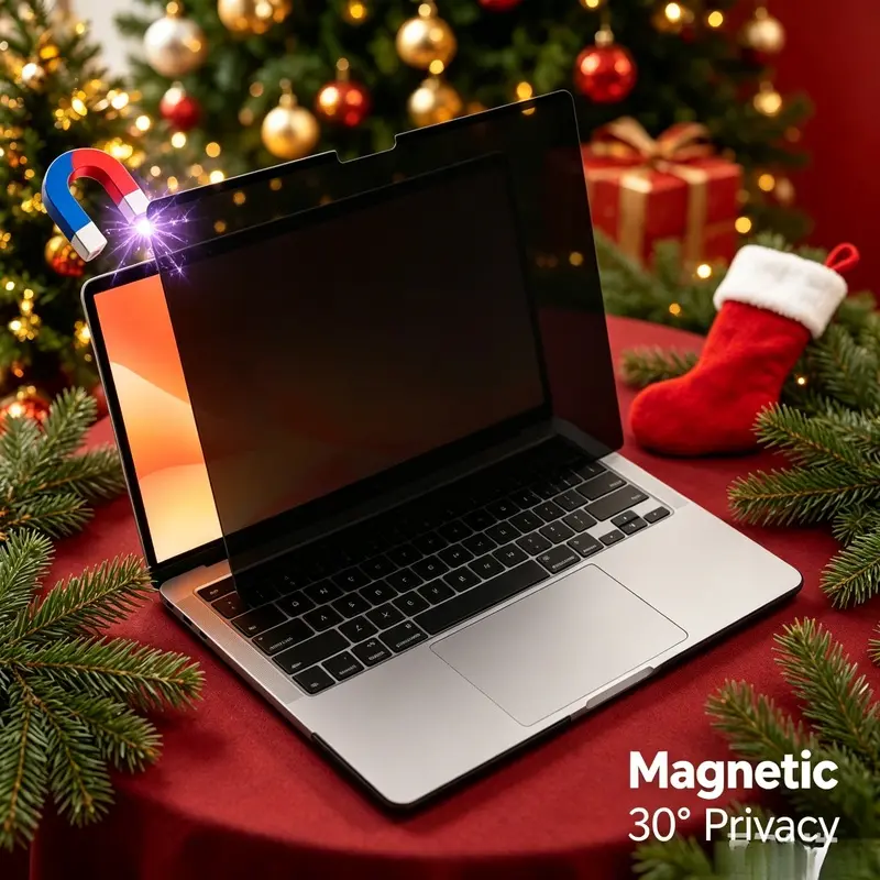 Magnetic Privacy Screen for Macbook Air 2018-2020/Pro 2017-2020 13"  A1932 / 2179 / 1706 / 1708 / 1989 / 2159 / 2289 / 2251 / 2337 / 2338 (M2) , Scratch Resistant Anti-Spy Filter, Reusable