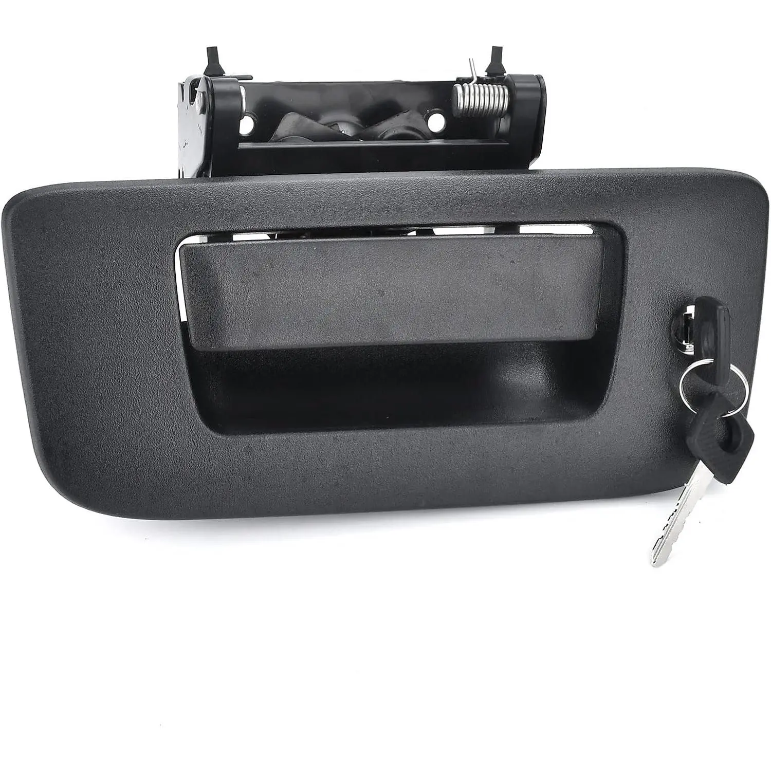 Tailgate Handle with Bezel Lock Kit Compatible with Chevry Silverado and GMC Sierra 1500 2500 3500 HD 2007 2008 2009 2010 2011 2012 2013 2014 Tail gate Handle Latch# 22755305