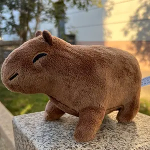 Adorable 8.8" Capybara Plush Toy - Soft, Lifelike Rodent Stuffed Animal with Smiling Face, Perfect for Boys & Girls, Ideal Birthday or Holiday Gift, Stuffed Plushies