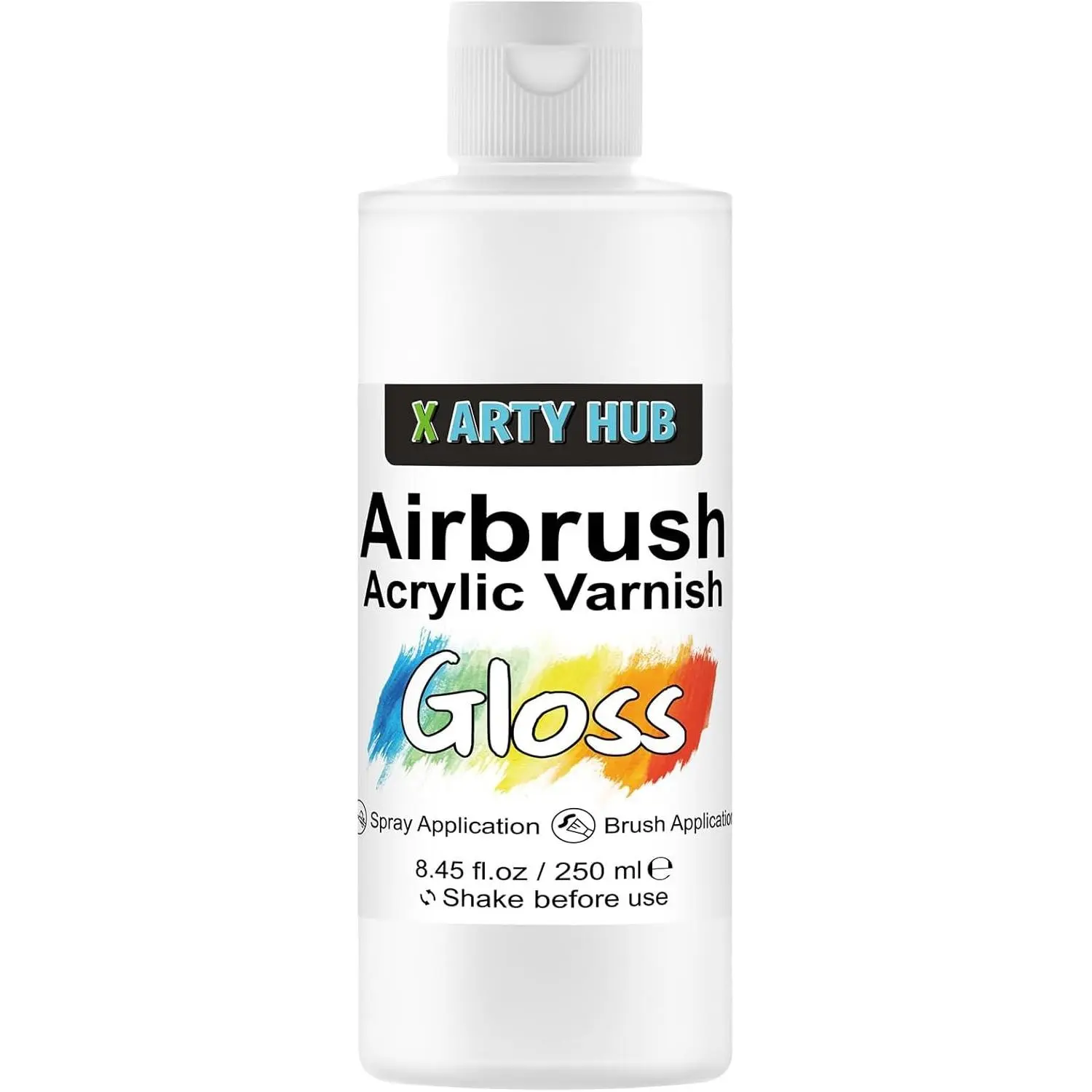 Acrylic Varnish High Gloss, 8.45 fl oz (250 ml) Brushable & Airbrushable Clear Coat, Anti-Yellowing Fading Cracking Acrylic Paint Sealer, Waterproof for Indoor & Outdoor Use