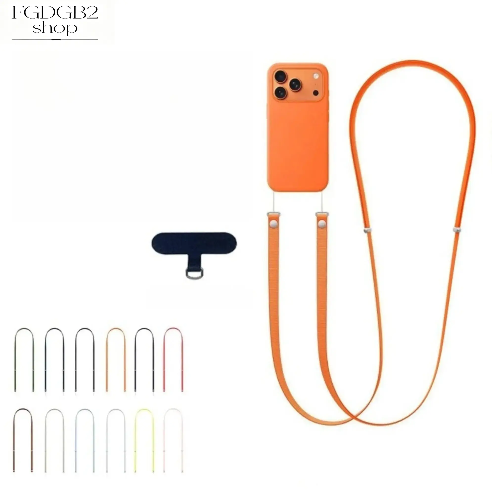 Adjustable Phone Lanyard Crossbody Strap, Detachable Magnetic Clasp Neck Strap, Hands-Free Cell Phone Sling for Travel, Shopping, Walking & Daily Use
