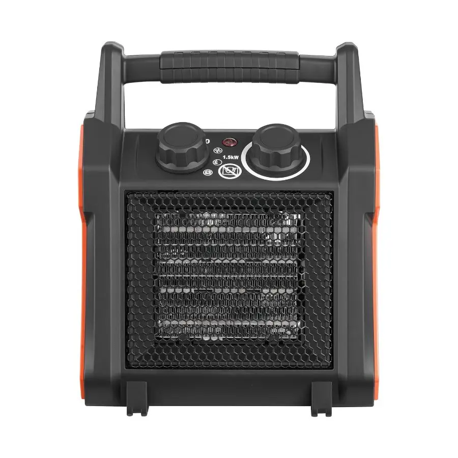 VEVOR 1500W Model Electric PTC Greenhouse Heater with Fan, Low-High Heat Modes, Overheat Protection, Tip-Over Shut-Off, Portable for Grow Tent, Small Greenhouses, Home Office