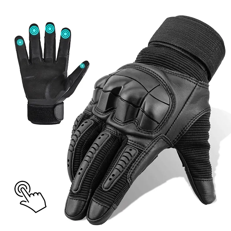 Cross-border five-finger touch screen tactical gloves for outdoor sports, mountaineering, cycling, and motorcycle wear-resistant combat gloves
