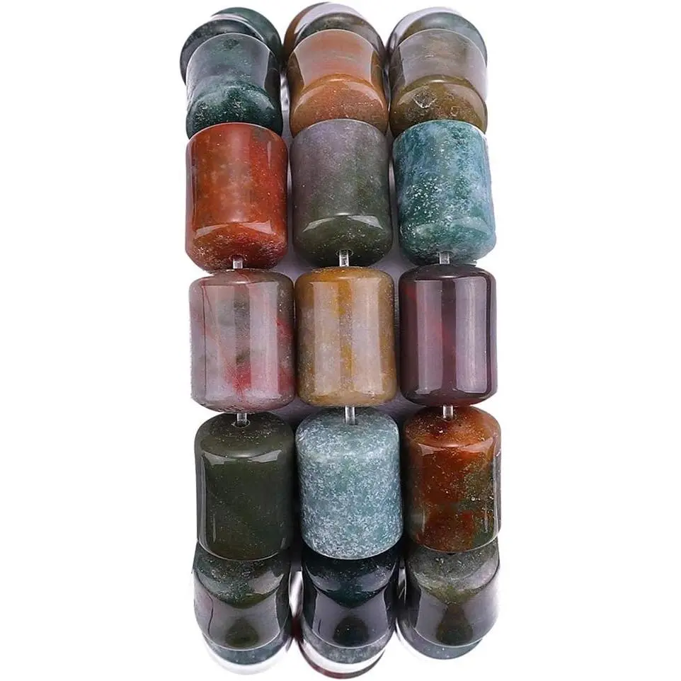 Green Aventurine Cuboid Stone Loose Semi  Beads for  Making 8mmx12mm 38cm/Strand