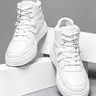 Unisex High Top Casual Sports Athletic Training Walking Shoes, Men's PU Leather Flatform Lifestyle Sneakers Trainer, Comfortable Thick Sole, Thick Soled Sneakers, Anti-Slip, All Seasons, Round Toe
