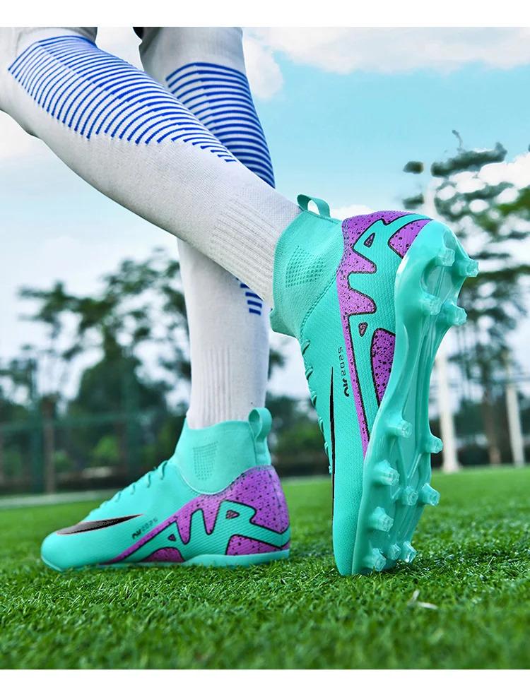 Unisex Soccer Shoes TF/AG Society Futsal Top Quality Unisex Training Football Shoes Original Resistant Comfortable Football Boots Unisex Soccer Shoes TF/AG Society Futsal Top Quality Unisex Training Football Shoes Original Resistant Comfortable Football Boots