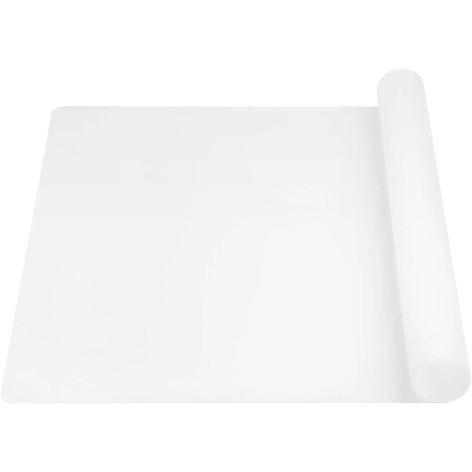 Mat for Kitchen Counter -  23.62" x 15.75" Large Heat Resistant Mats for Countertop, Anti-slip Quartz Countertop Protector for Air Fryers Coffee Pots(White Translucent)