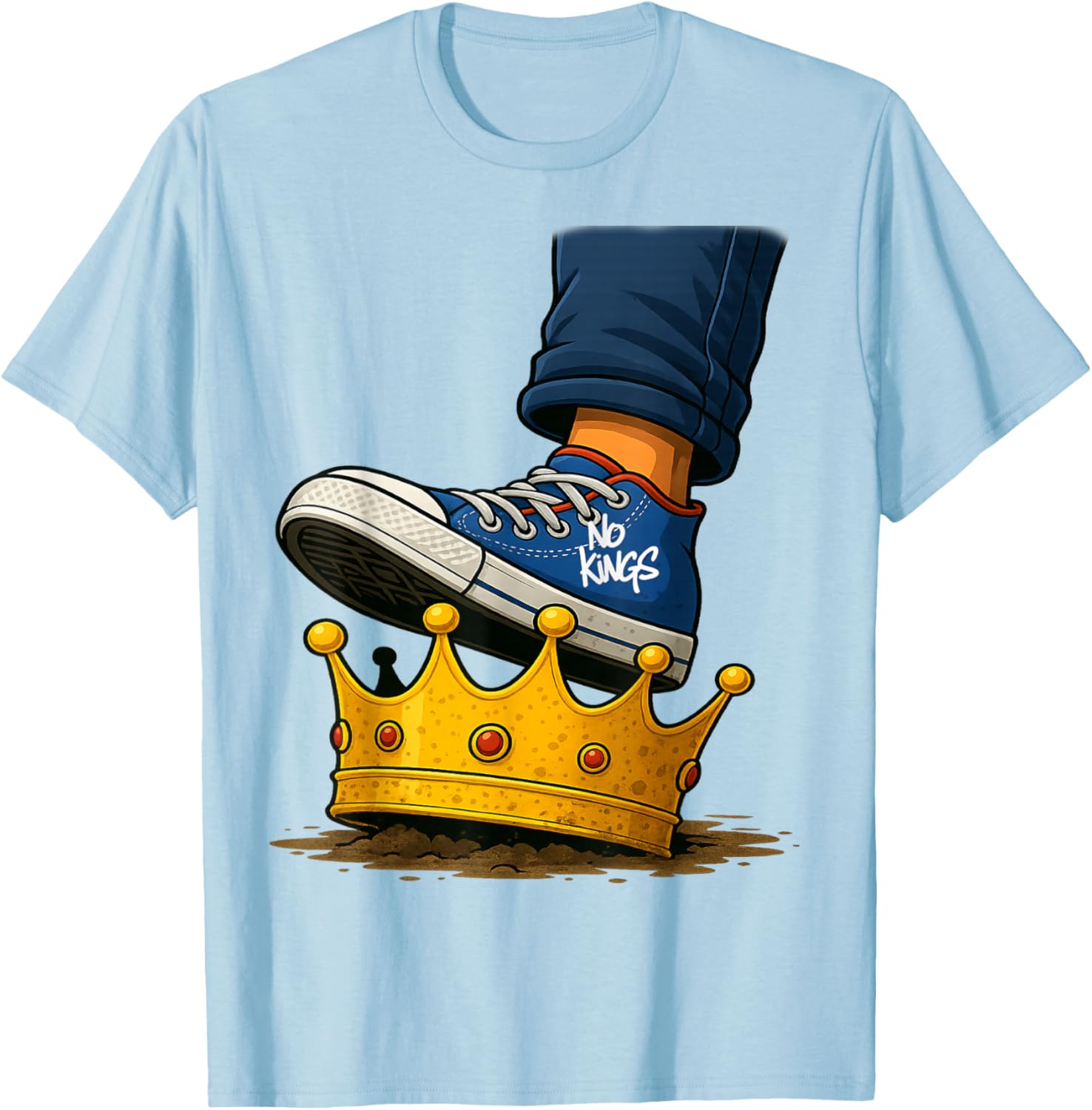 No Kings Shoe On Crown T-Shirt