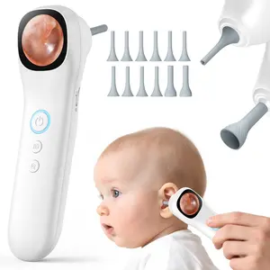 Otoscope Ear Camera with 1.21” Screen, 1080P Ear Scope with 4 LED Lights, Otoscope Camera for Adults Kids, Support Photo & Video, Type-C Charging with Computers, Baby Essentials, Home Medical
