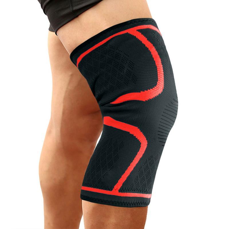 Elastic Nylon Sports Knee Brace for Fitness Training, Home Gym Equipment for Running Cycling, Leg Exercise Gear for Men Women