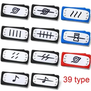 2pcs Shippuden Anime Cosplay Forehead Headband Action Figurs Headband Toys Model