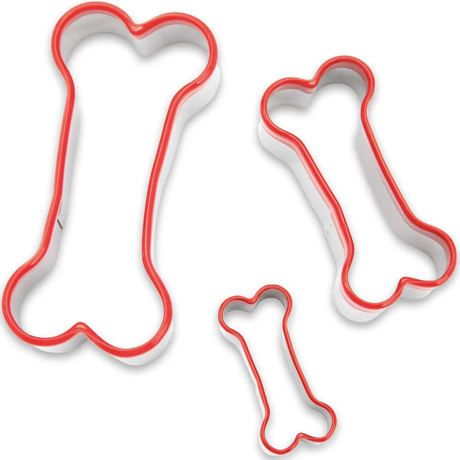 3-   Cookie Cutters Set -   Cutters,  Shapes, 2.4" to 3.9" Soft PVC Coated