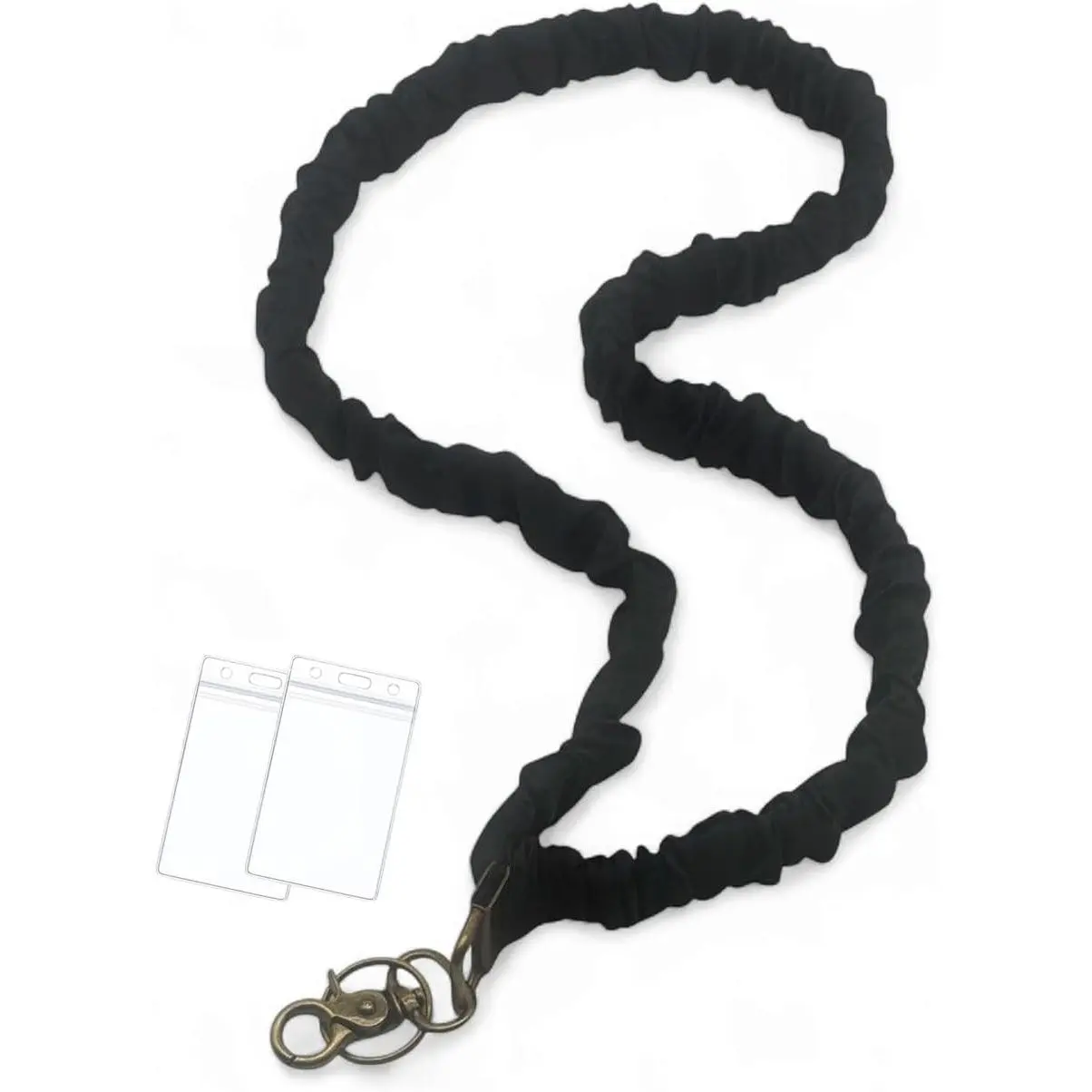 Scrunchie Lanyard, Scrunch Teacher Lanyard for ID Badges  Scrunchy Cute Stretchy Badge  Holder