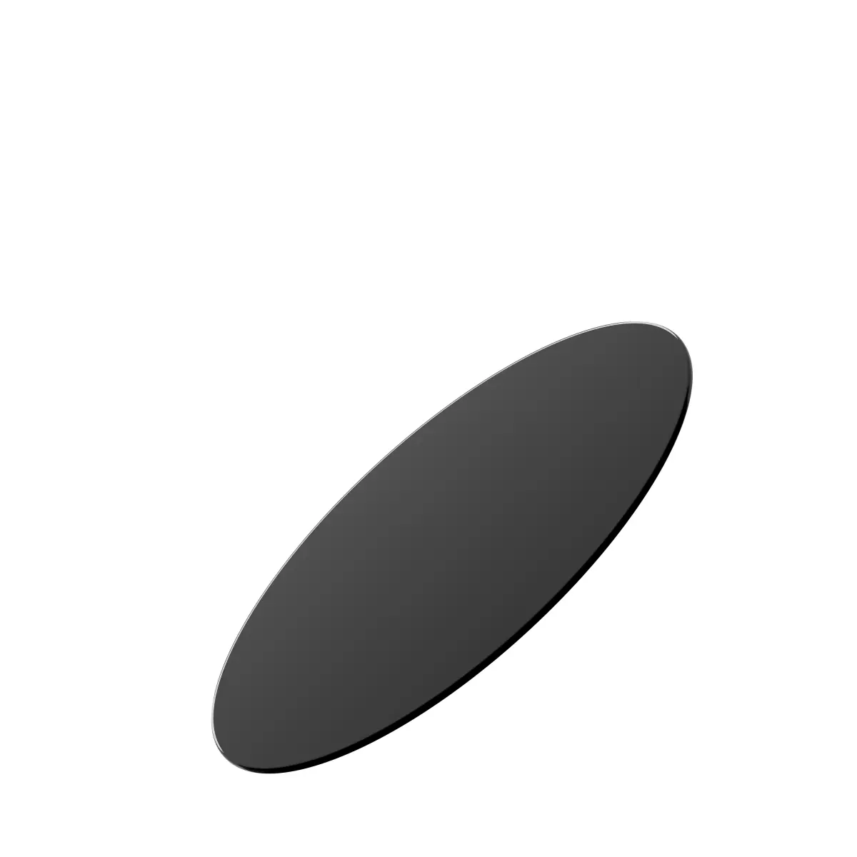 24 Inch Round Black Tempered Glass Table Top 1/4 Inch Thick Polished Smooth Edge Impact Heat Wear Resistant Clear Flat Glass Replacement Surface For Dining Coffee Patio Office Lobby Meeting Tables