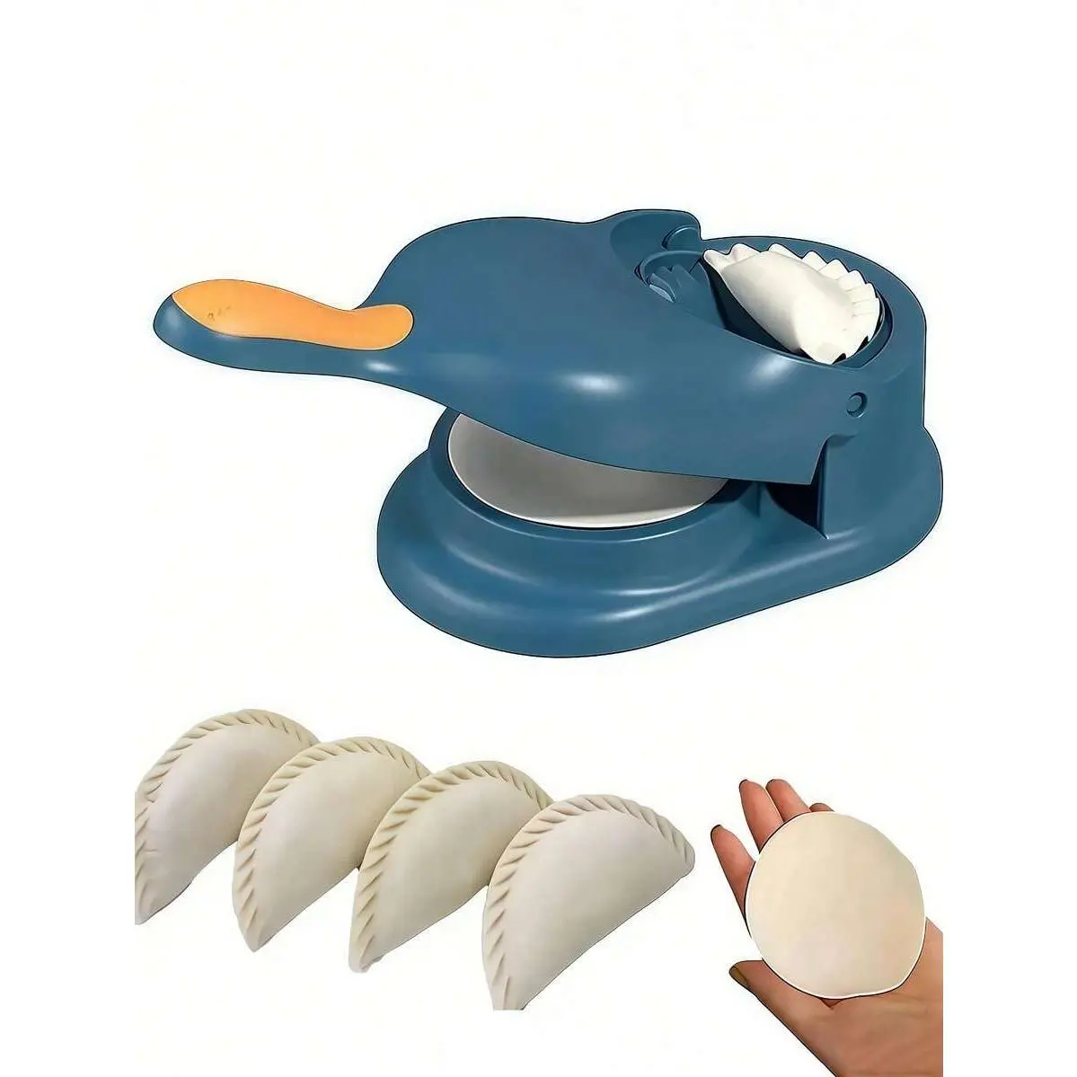 1pc 2-In-1 Dumpling Skin Maker, Creative Dumpling Machine, Manual Dumpling Maker, Suitable For Kitchen, Holiday Parties, Dumpling Skin & Dumpling Mold, Dough Press, Kitchen Gadget