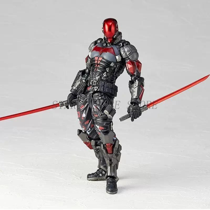 17cm AMAZING YAMAGUCHI Arkham Knight Action Figure PVC 024# Collectible Doll Ornaments Movable Bruce Wayne Figurine Model Toys
