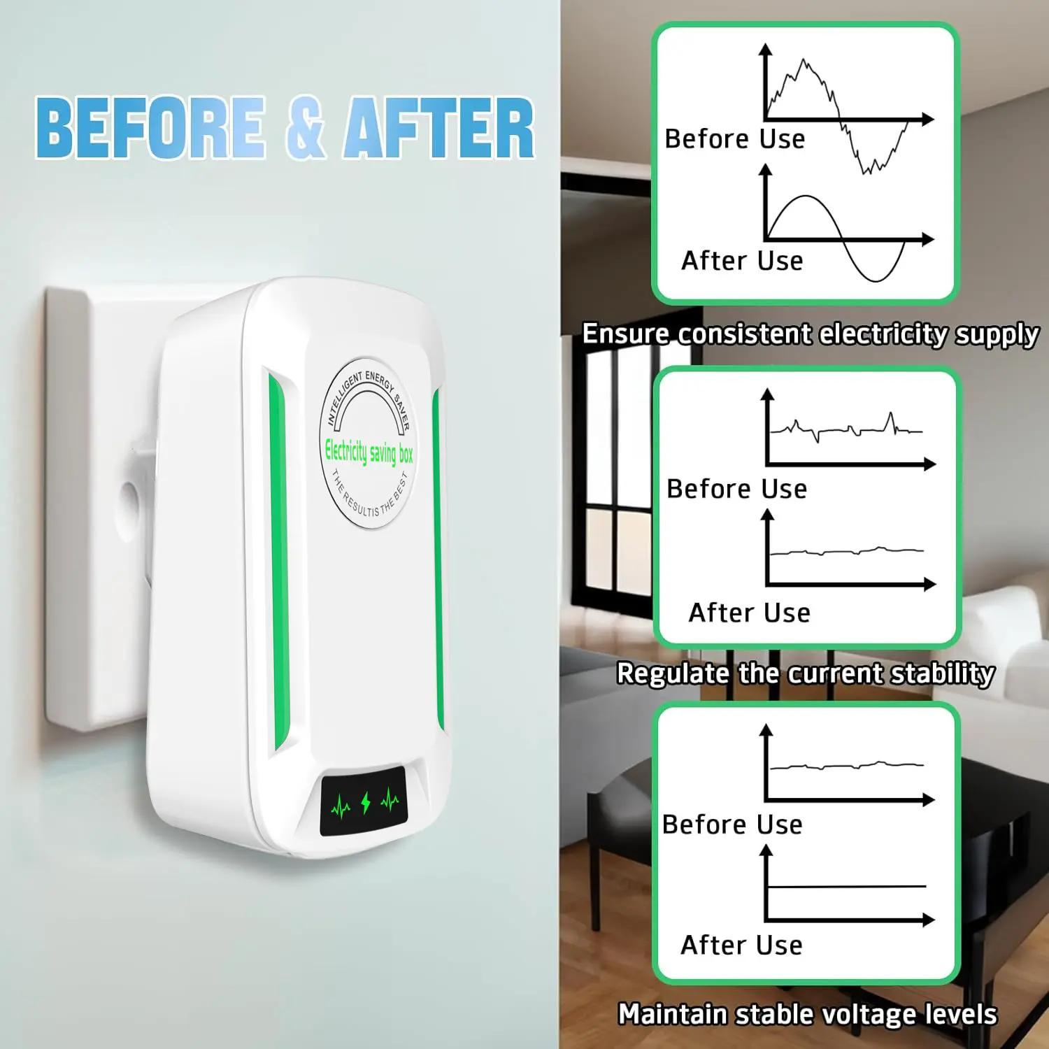 Plug-In Wall Box with US Plug, Wide 90–250V Compatibility for Daily Use