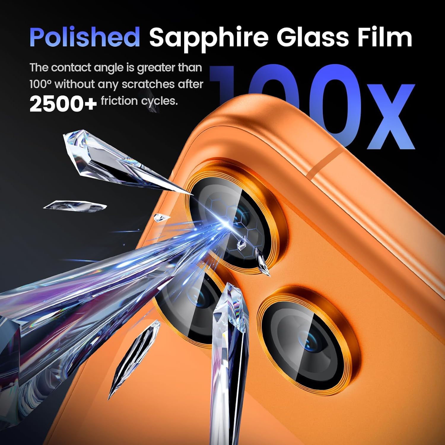 Aluminum Alloy Metal Lens Protector Film for iPhone 17 Pro/iPhone 17 Pro Max Rear Camera, 9H Ultra-Clear Tempered Glass with Anti-Fingerprint Design