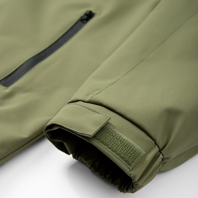 Men's Waterproof Soft Shell Hooded Jacket, Windproof Outdoor Hiking Windbreaker, Casual Streetwear for Men