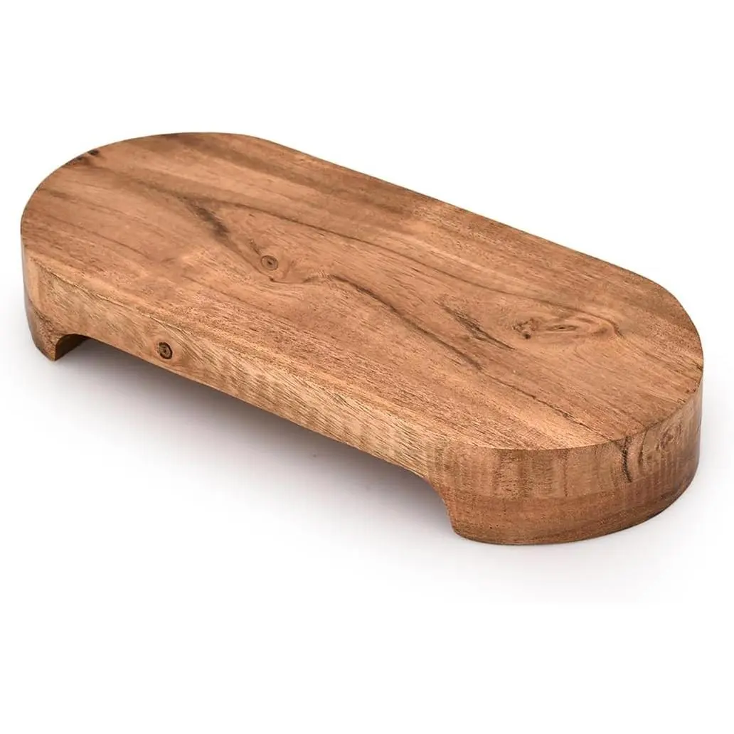 Pedestals Stand Acacia Wood Wooden Pedestal Stand for Plant Pot Indoor Home Centerpiece Décor (9" x 4" x 1.5")
