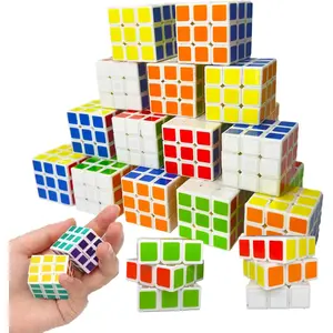 24 Pack Mini Cube Puzzle Party Favors for Kids, 1.18in 3x3 Magic Cube School Rewards & Classroom Prize for Students, Birthday Party Favors Easter Christmas Stocking Stuffers Gifts for Kidsfidget toys