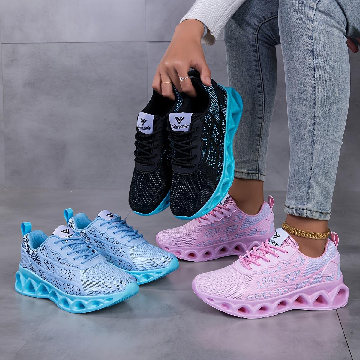 Women's hollow-out thick sole running shoes casual shoes, women's sneakers fashionable walking shoes, comfortable ankle sock shoes slip-on running shoes, skate shoes non-sliathable mesh tennis shoes, air cushion shock absorption gym workout sneakers.