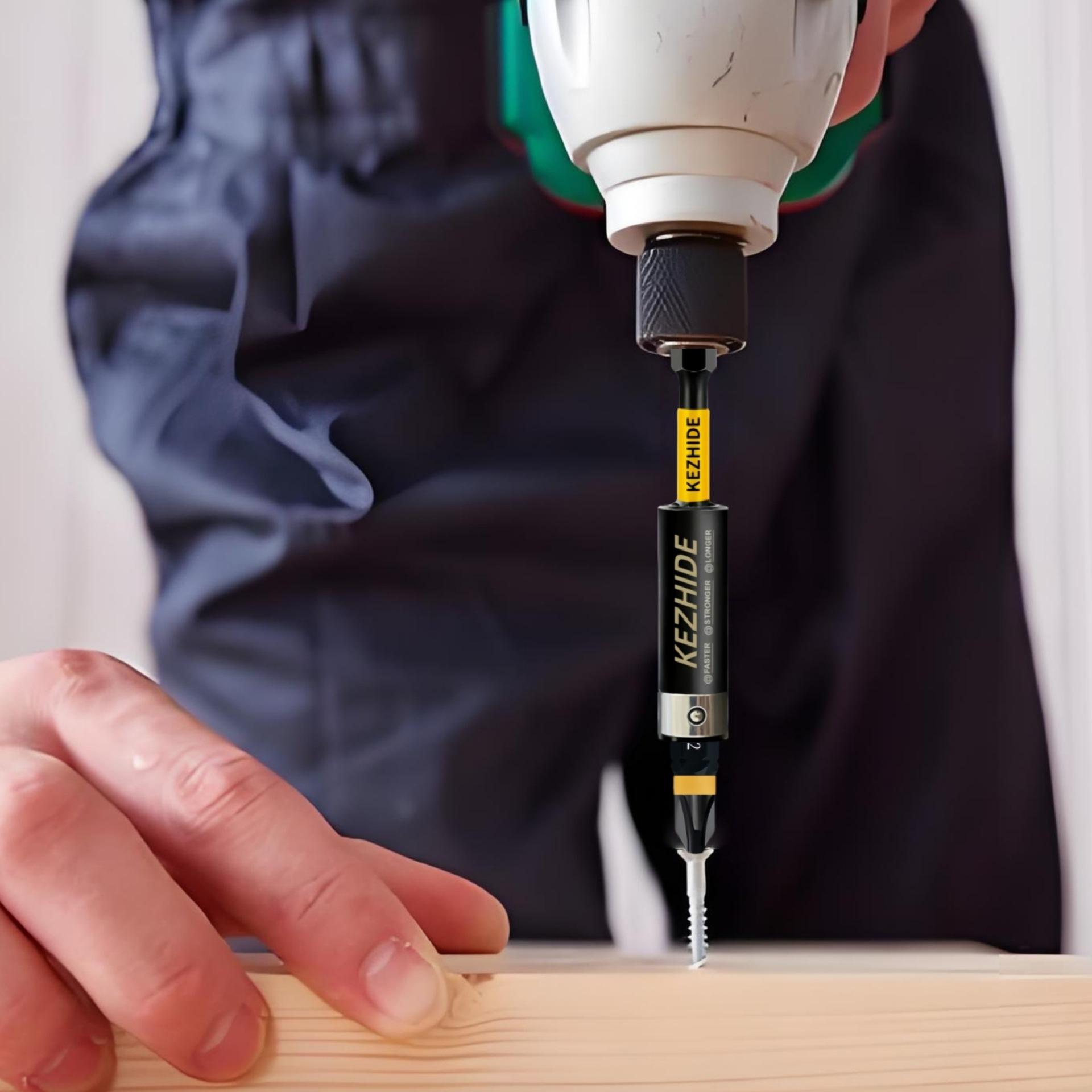 Kezhide Size:5PCS 3Inches Impact Magnetic Screwdriver Bit Holders, S2 Alloy Steel Hex Shank Extension Socket Drill Bit Holder