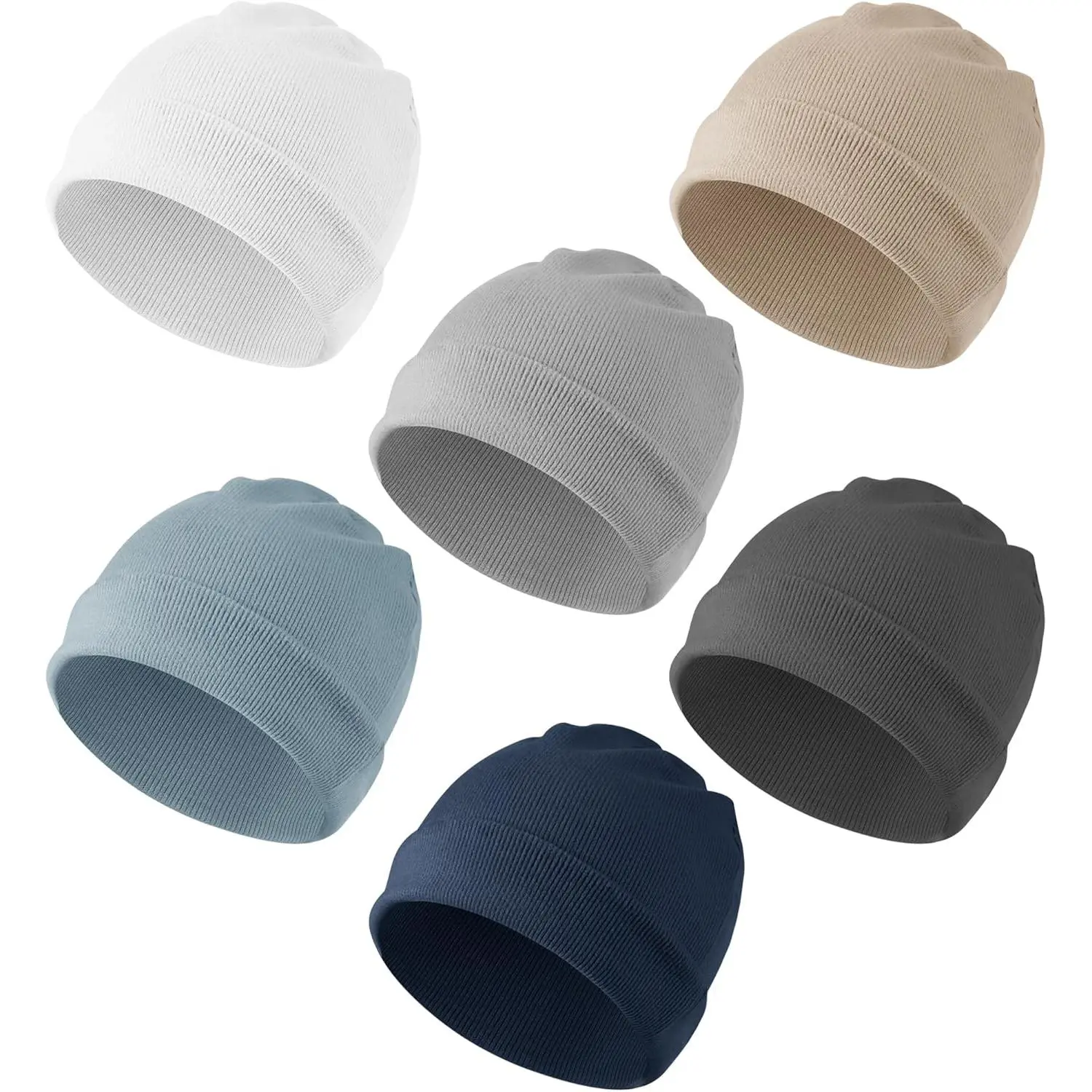 6 Pack Baby Beanie Hats  Unisex, Toddler Beanies Baby Girl Boy Hat Warm Cap  Infant, Toddler bonnets