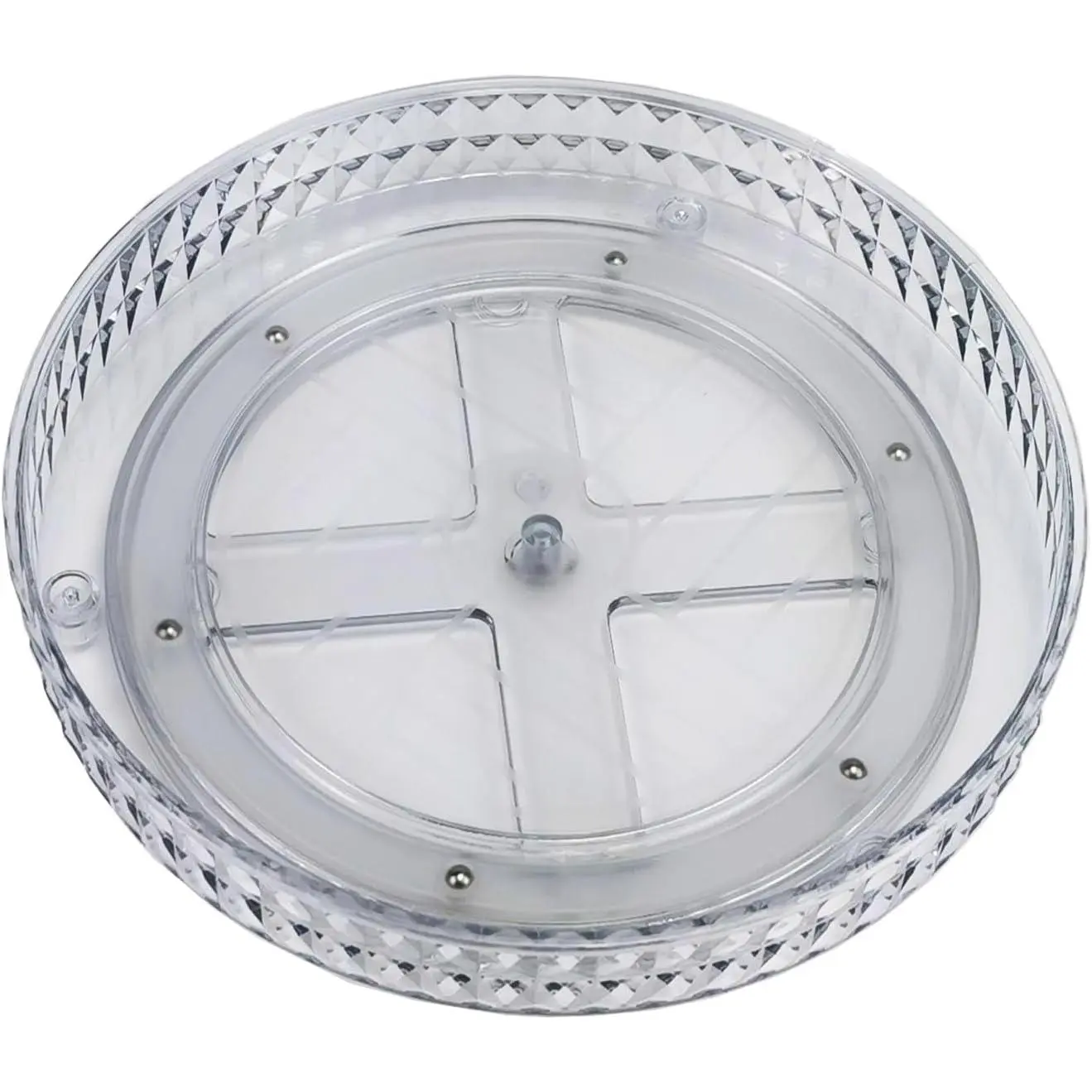 Lazy Susan Turntable Organizer, Rotating Makeup Organizer for , Desktop  Display Cabinet Perfume Organizer for Kitchen, Bathroom, Dorm, Bedroom ( Clear, 9.25inch 1 Tier)