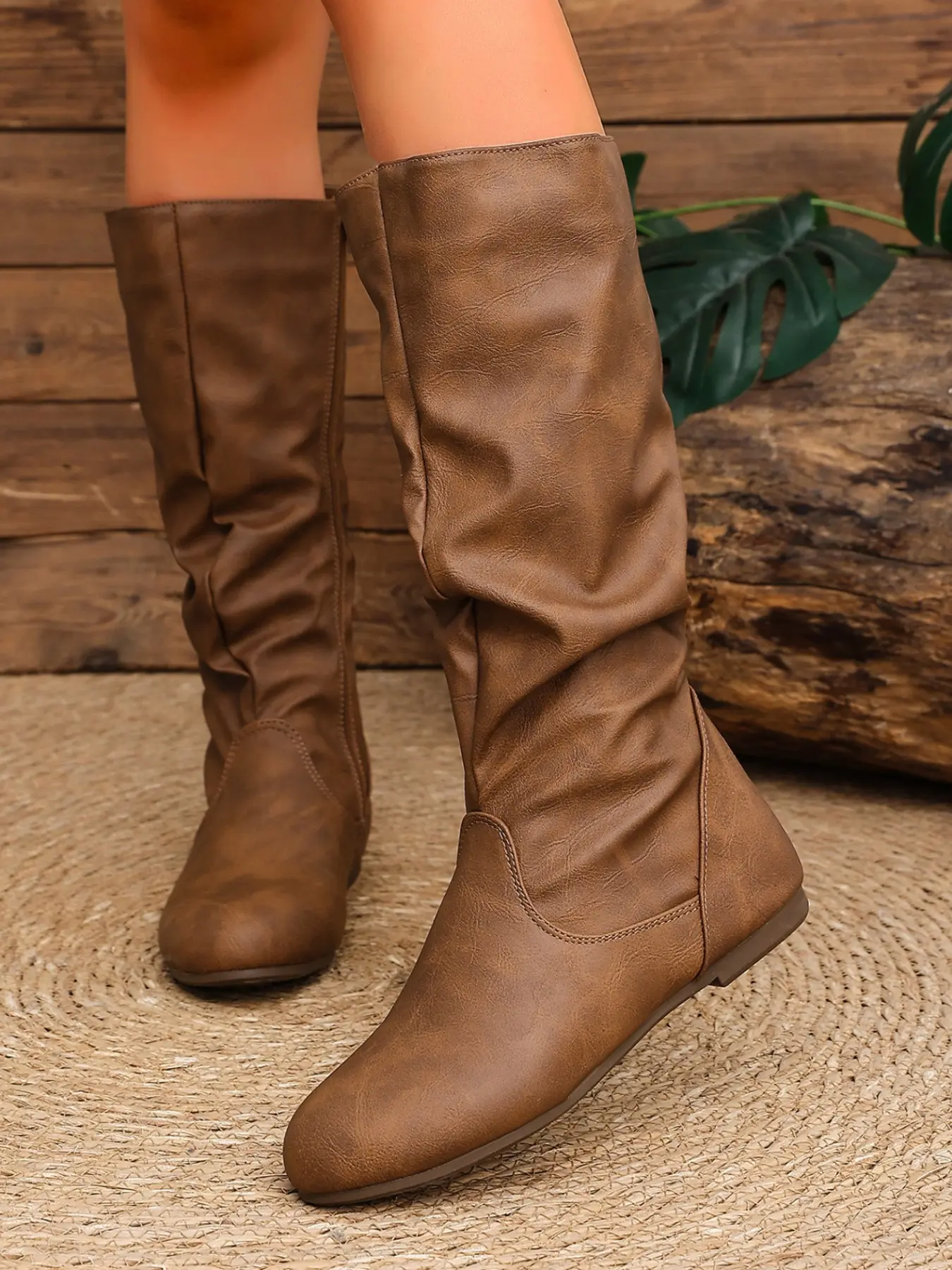 【Black Friday】Vintage Western Ankle Boots, Soft Upper, Side Zipper, Low Heel, Comfortable for Fall & Winter, Perfect for Daily Wear & Holidays