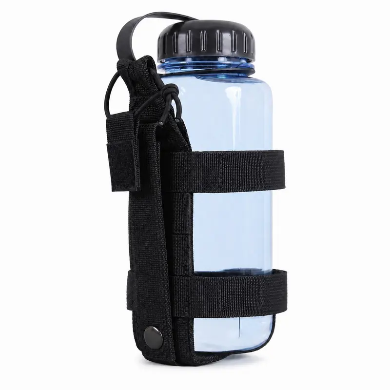 Portable Water Bottle Holder, 1 Count Adjustable Water Bottle Bag with Strap, Water Bottle Pouch, Drinkware Accessories for Outdoor Sports & Travel, Secure Hold, without Bottle
