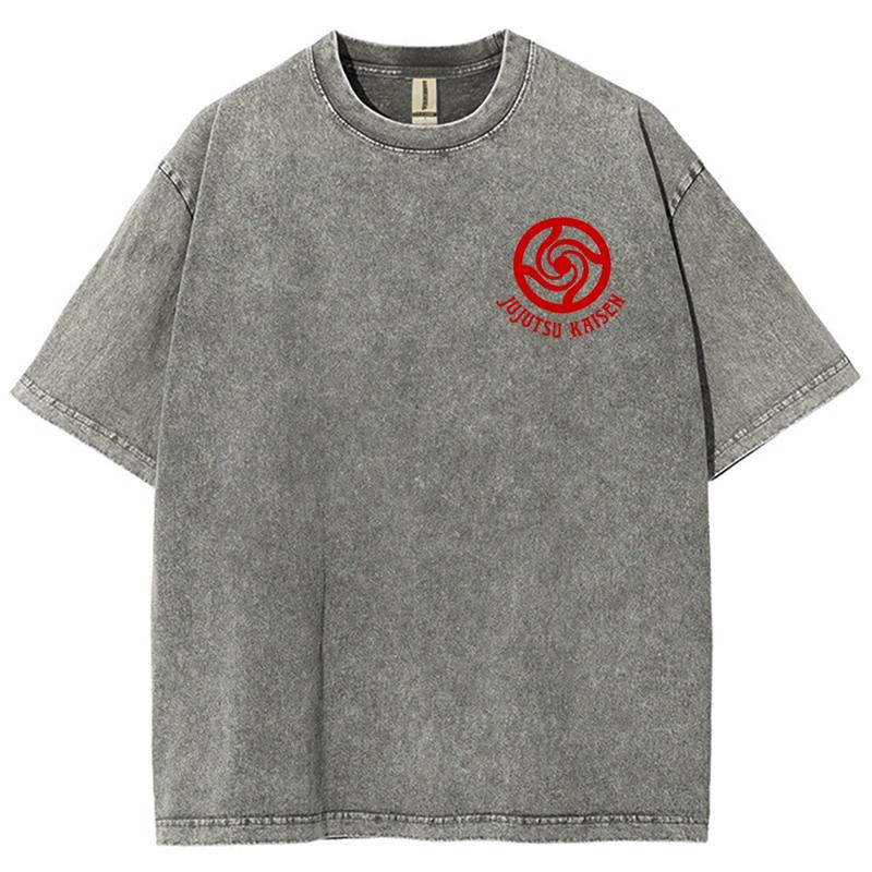 Jujutsu Kaisen Anime Vintage Tee 90s Graphic Tees Men's t Shirts Graphic Tee t Shirts Funny Graphic Tee Good Graphic Tees Men's Graphic Tees Streetwear Outfits Men Vacation Outfits Oversized Tshirt Men