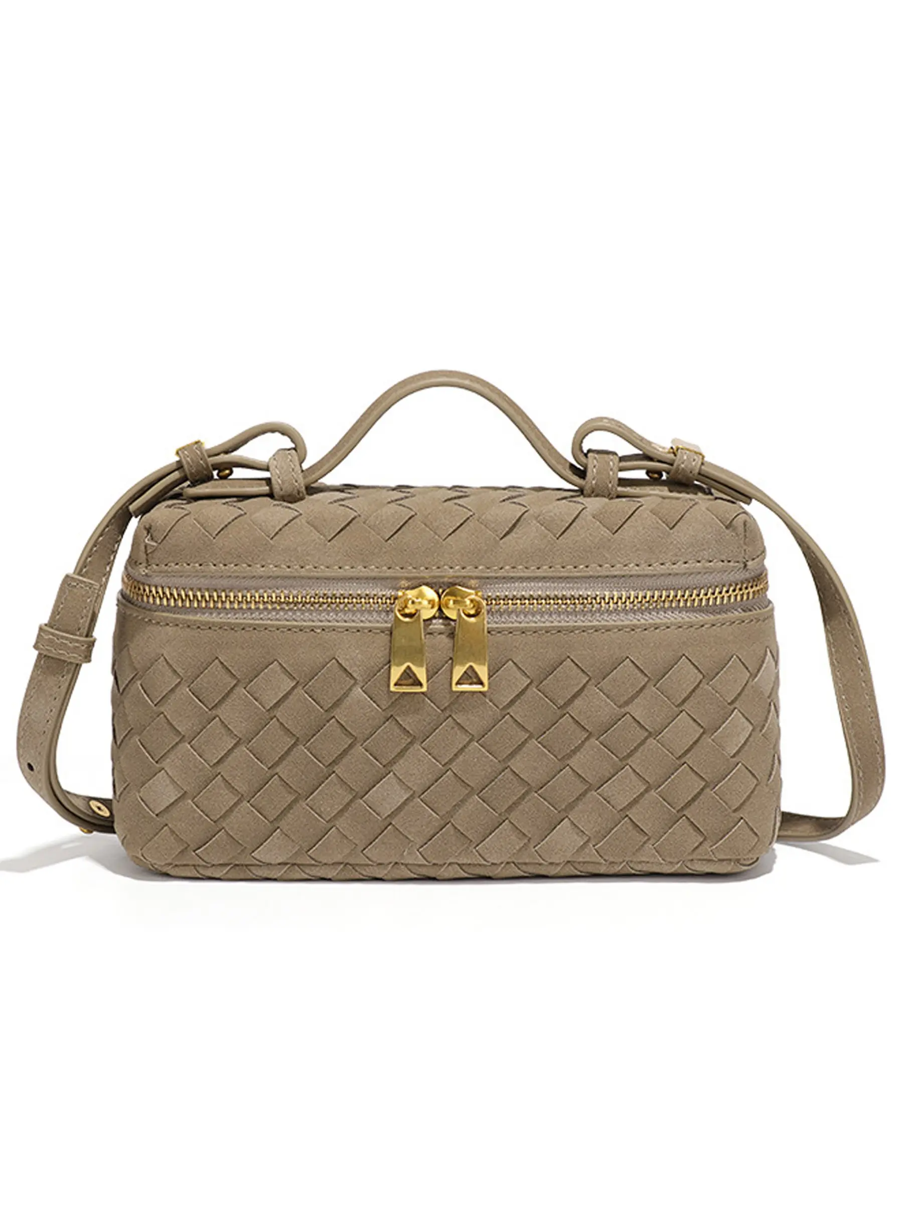 2026 New Faux Leather Box Bag, Handmade Women's Shoulder Bag, Versatile Crossbody Bag, Simple Trendy Handle Bag, Casual Fashion Bag, Perfect for Commuting, Daily Commuter Bag