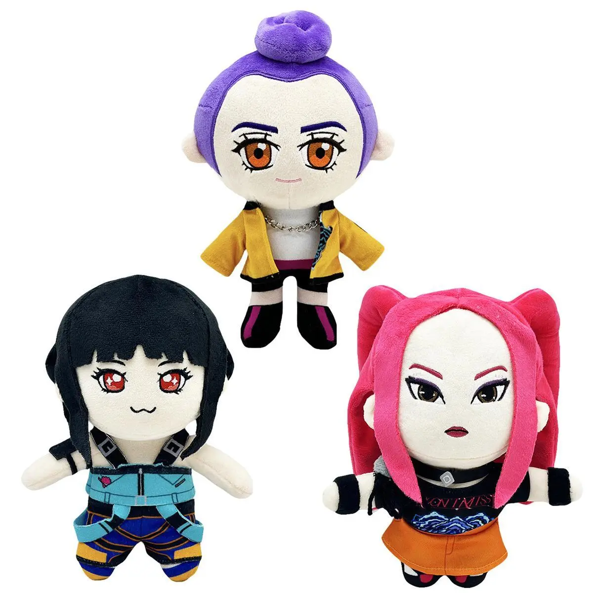 New Kpop Demon Hunters Plush Toys Rumi Mira Zoey Plushies Stuffed Doll Soft Cuddly Gifts for Kids Birthday Christmas Gift