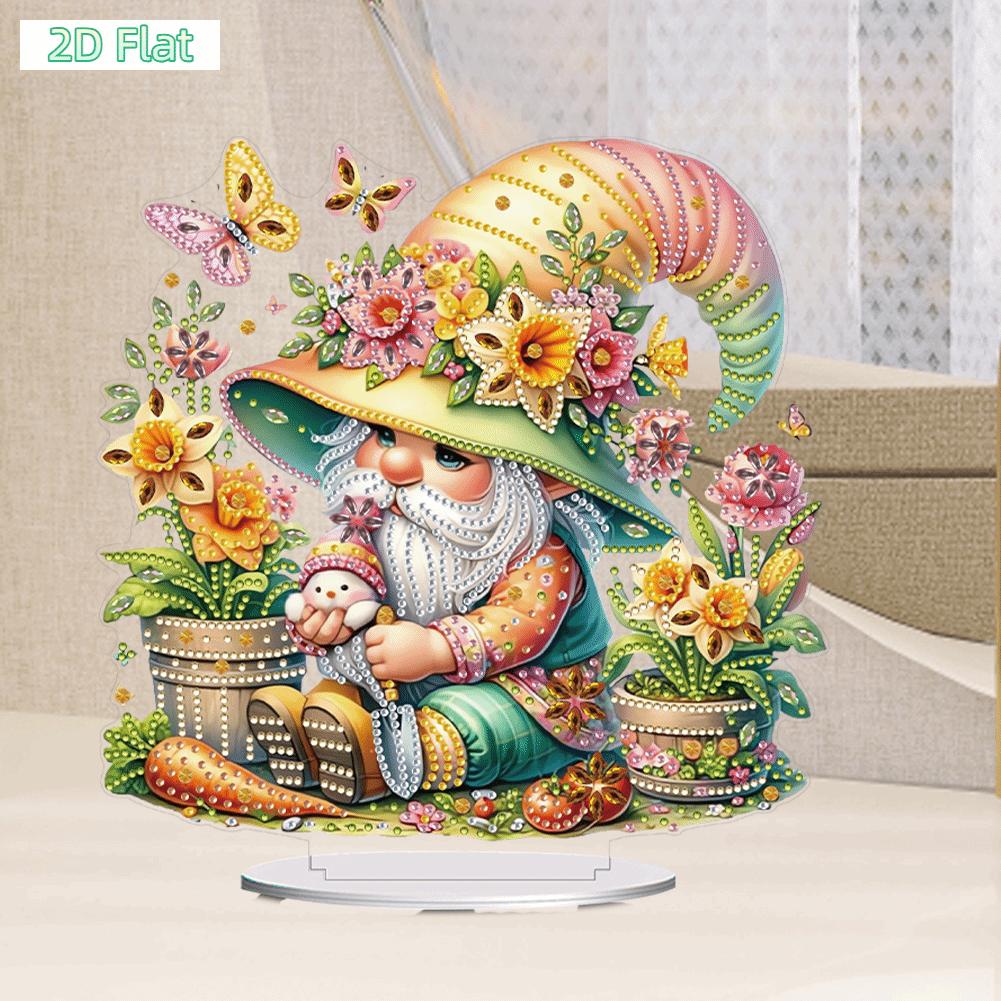 2D Flat Acrylic Print DIY Table Top Diamond Painting Ornament Kits Diamond Painting Desktop Ornaments Kit 5D DIY Diamond Art Tabletop Decorations for Home Office Desktop Decor