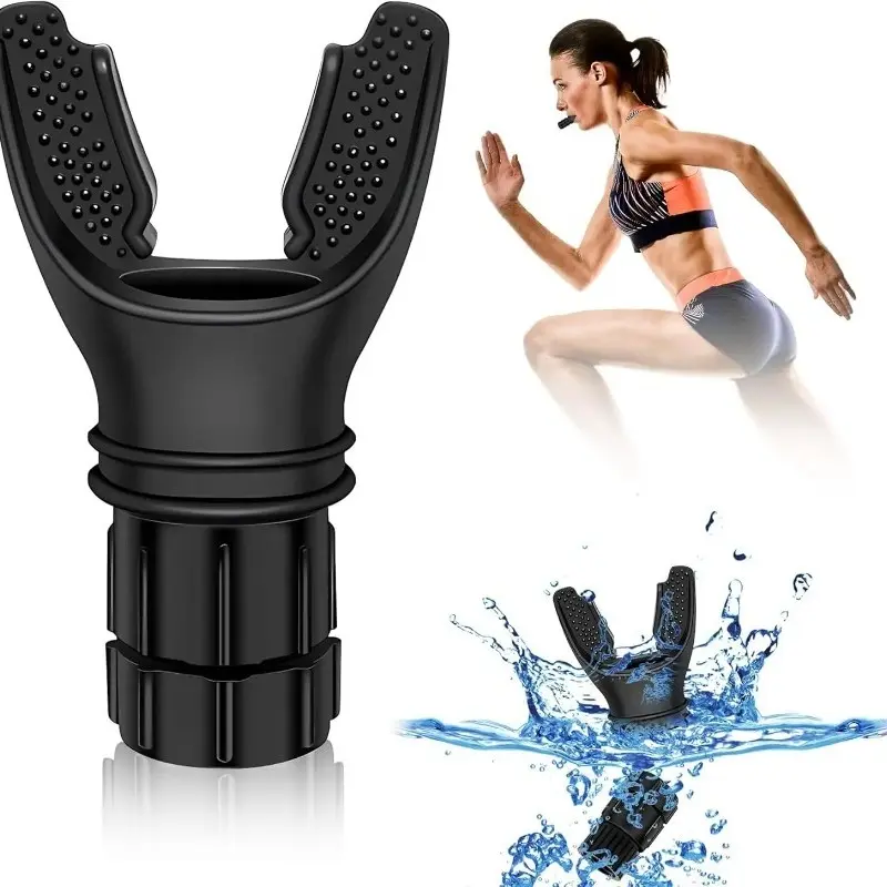 Portable Breathing Trainer with Adjustable Resistance, Enhance Strength and Endurance, Lightweight and Easy to Clean, Ideal Exercise Trainer