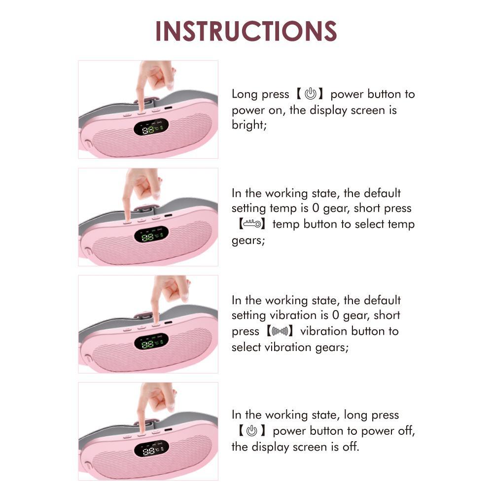 Electric Menstrual Belly Warming Belt, 1 Set Cordless Massage Belly Belt, Portable Hot Compress Massage Abdominal Waist Belt for Women, Women's Day Gift, Heating Pad, Massage Machine, Massagers