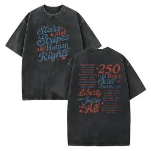 Stars and Stripes and Human Rights Shirt, 250 Years America Still Working On Social Justice Tee, Liberal 4th of July Gift