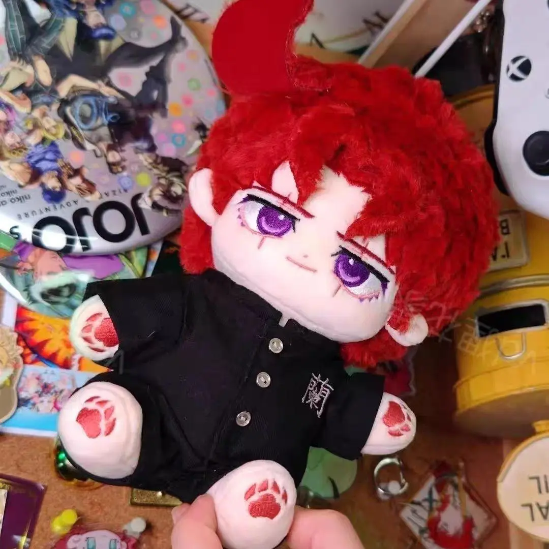 20 cm JoJo's Bizarre Adventure Kakyoin Noriaki Plushies Figure Soft Plush Dress Up Doll Body Ears Cosplay Props Fans Xmas Gift