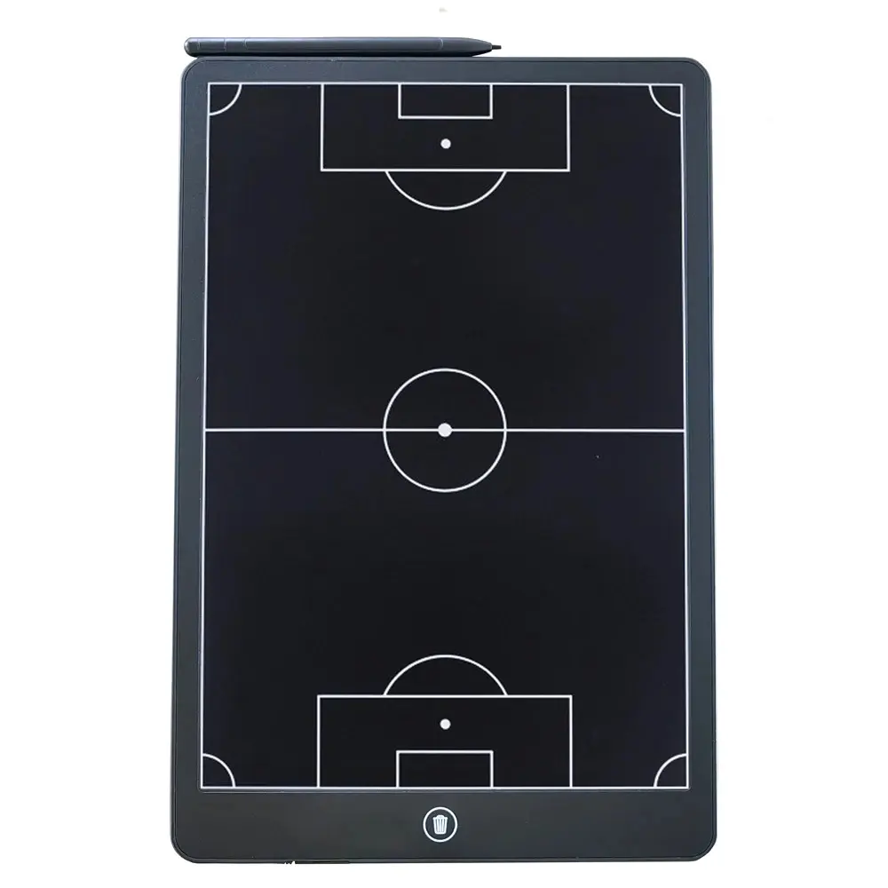 8.5-Inch LCD Screen Digital Writing Tablet, Football Tactics Coaching Marker Board with 100% Soccer Field Simulation for Coaches and Players, Erasable Education Device for 1-On-1 Training, Pre-Game Practices