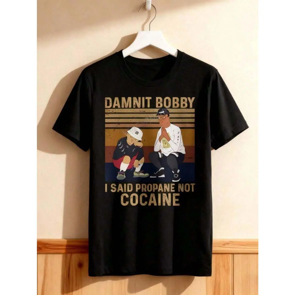 Funny Graphic Tees MenCotton Men's T-Shirts Funny T-Shirts Oops, I Said Propane, Not Propane Fan-Exclusive Funny Cartoon T-Shirts Fan Gifts |     Fan Peripherals