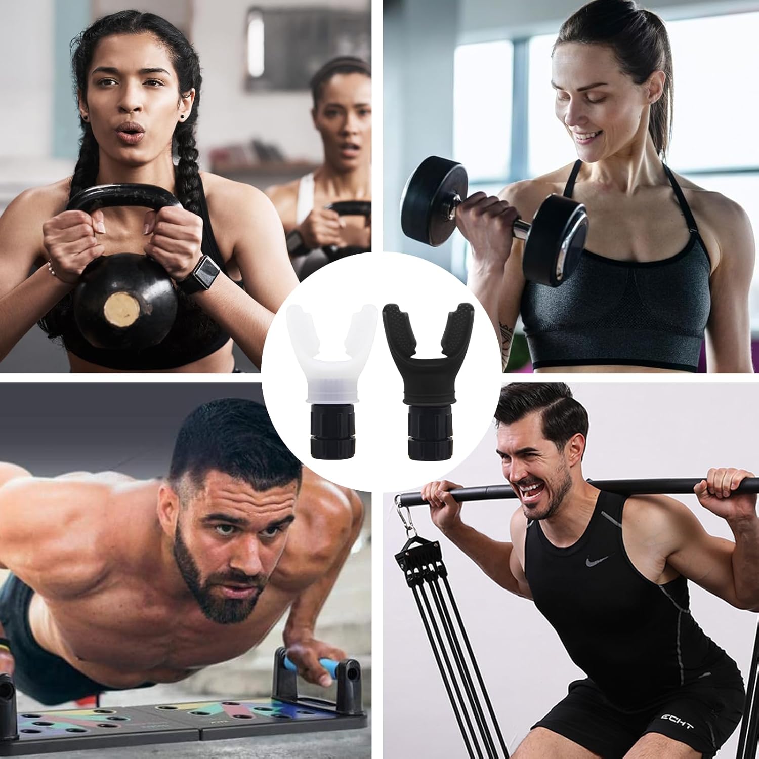 Running Breathing Trainer Device, 2 PCS Lung Breathing Trainer, Breathing Exercise Device, Running Supplies, Mini Breathing Training Equipment, Breathing Trainer for Working Out, Running Trainer for Fitness Training Adjustable Resistance/2025 gift