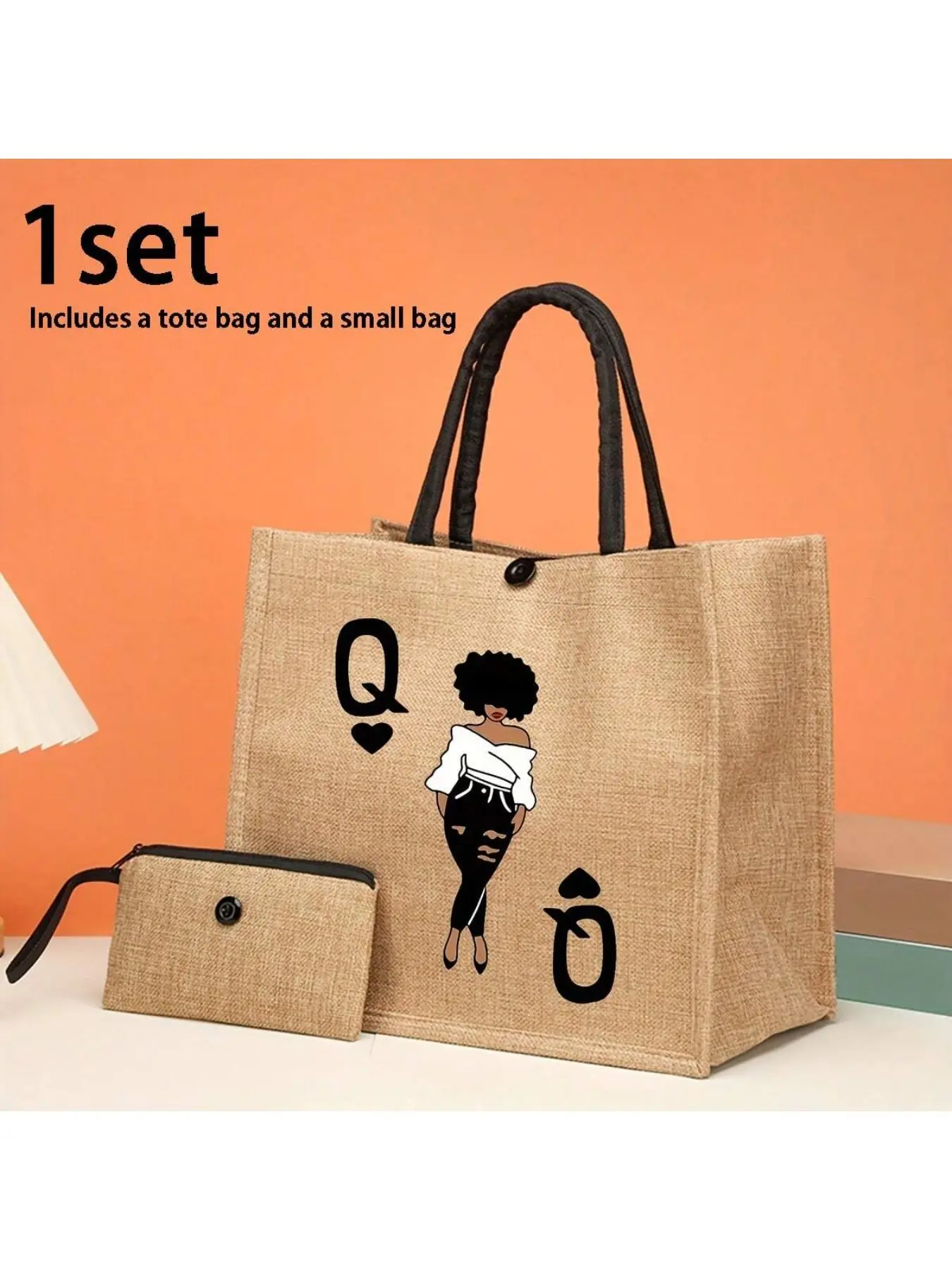 Personalized Wedding Gift Bag Set, Large Capacity Makeup Pouch, Handbag and Small Bag, Ideal for Bridesmaids, Birthdays, Outdoor Beauty