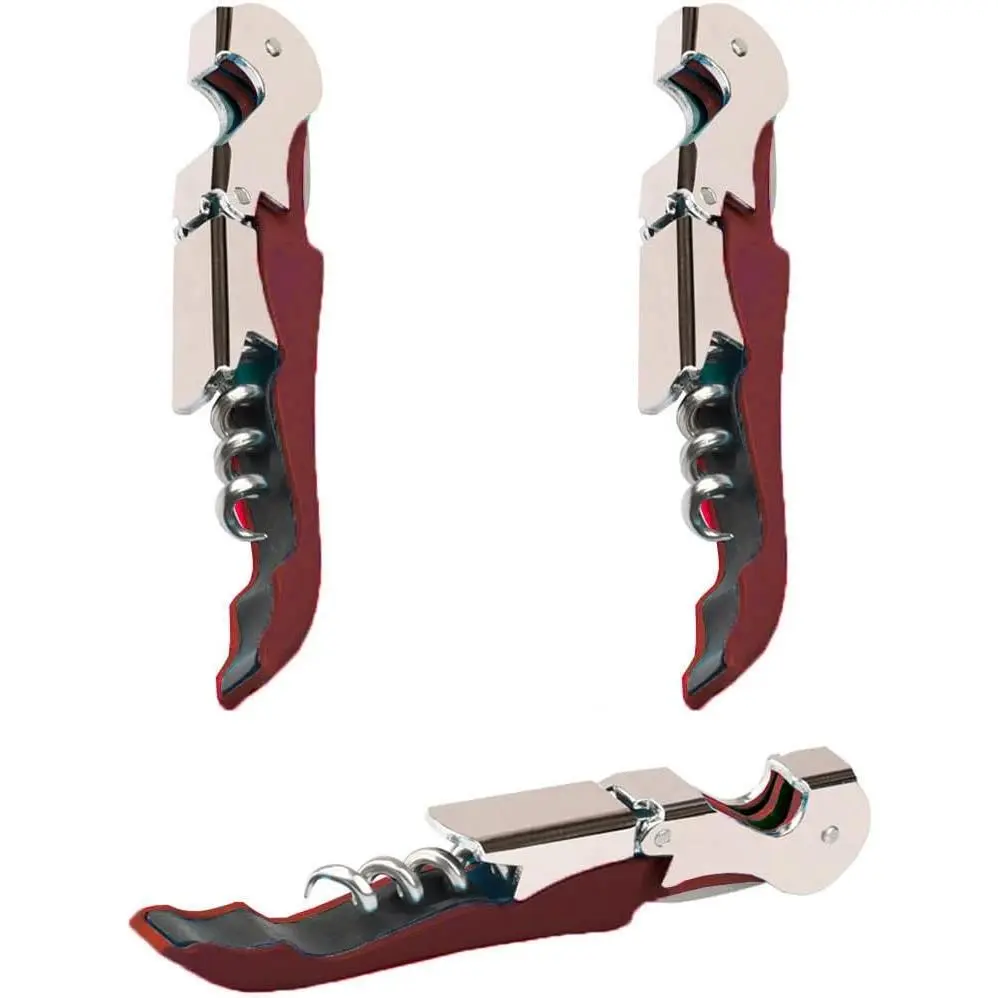 Professional Waiter Corkscrew  Openers Set(2PCS), Heavy Duty Stainless Steel Hinges  Key for Restaurant Waiters, Sommelier, Bartenders