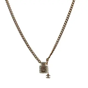 Pre-owned CHANEL 22S No.5 Perfume Bottle Necklace AlloyP226156936