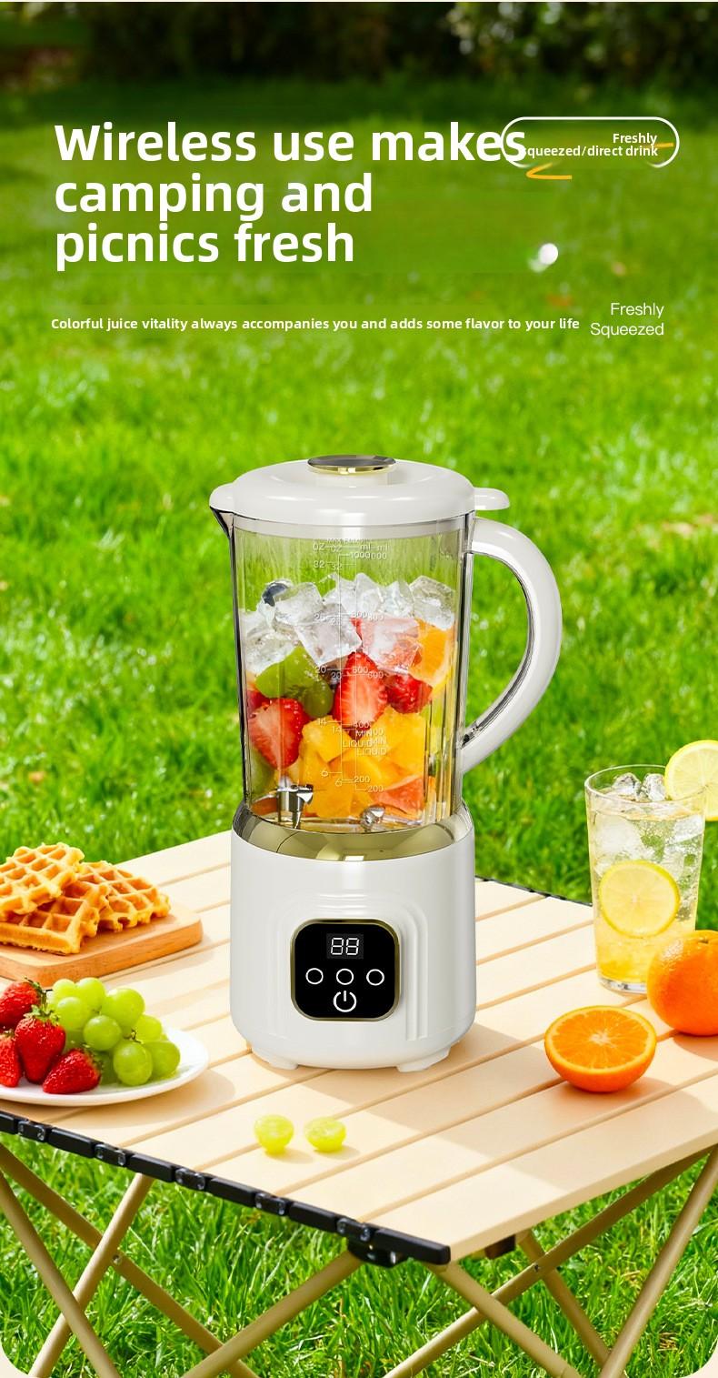 New dual-blade juicer, wireless electric large-capacity juice maker, portable blender for fresh juice