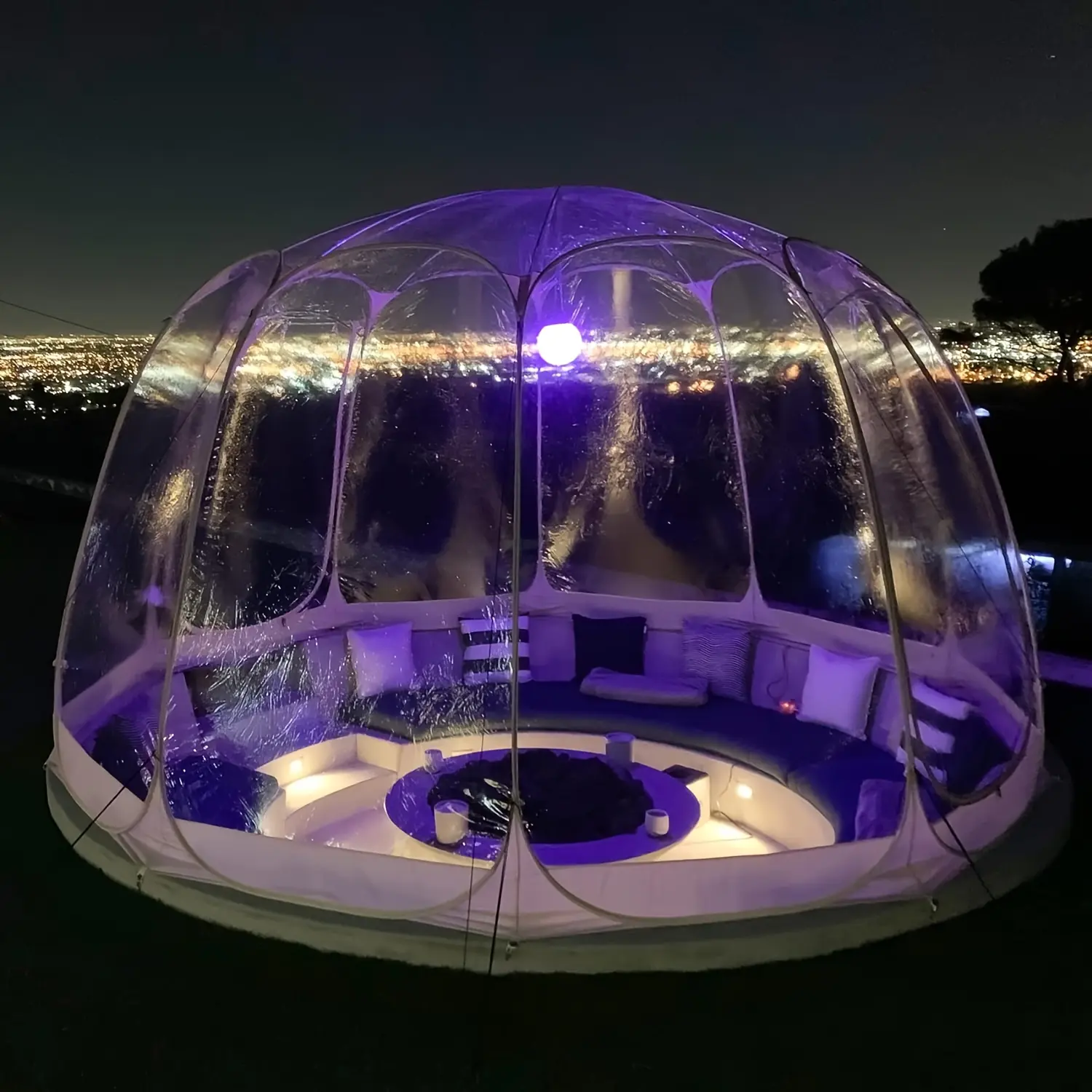 1pc Lenotos Pop Up Bubble Tent, Instant Igloo Tent, Clear Dome Tent for Outdoor, Winter