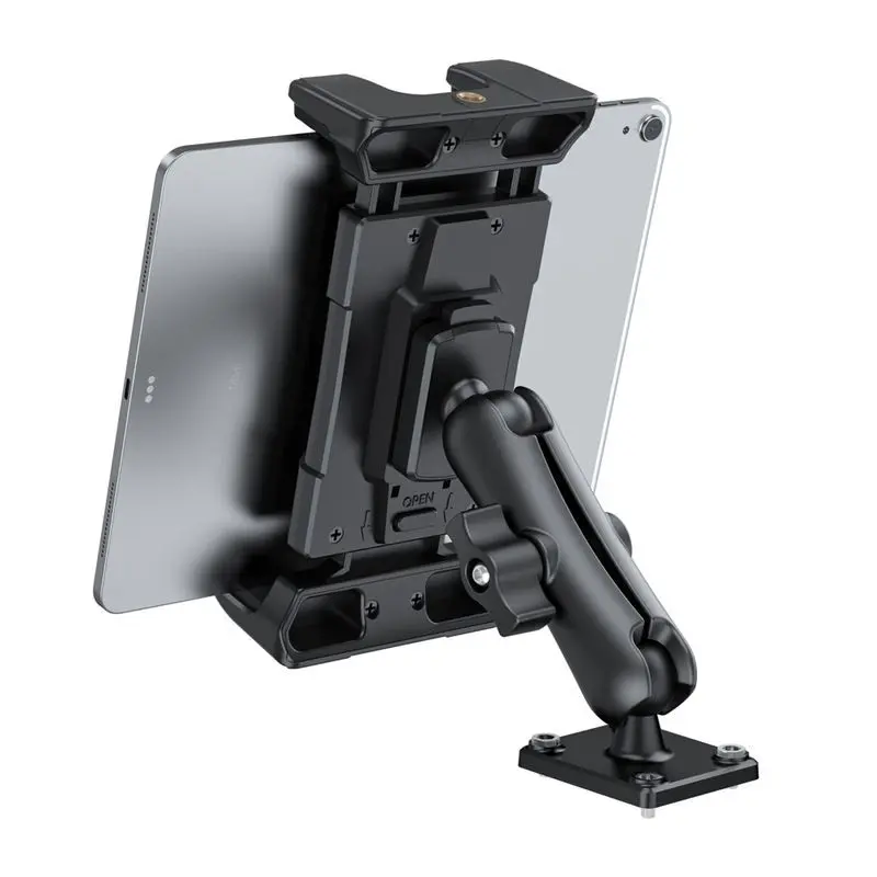 Car Tablet Mount Base Compatible with 4-14 Inch Tablets, Ideal for Trucks and Business Vehicles, Desktop Wall Installation