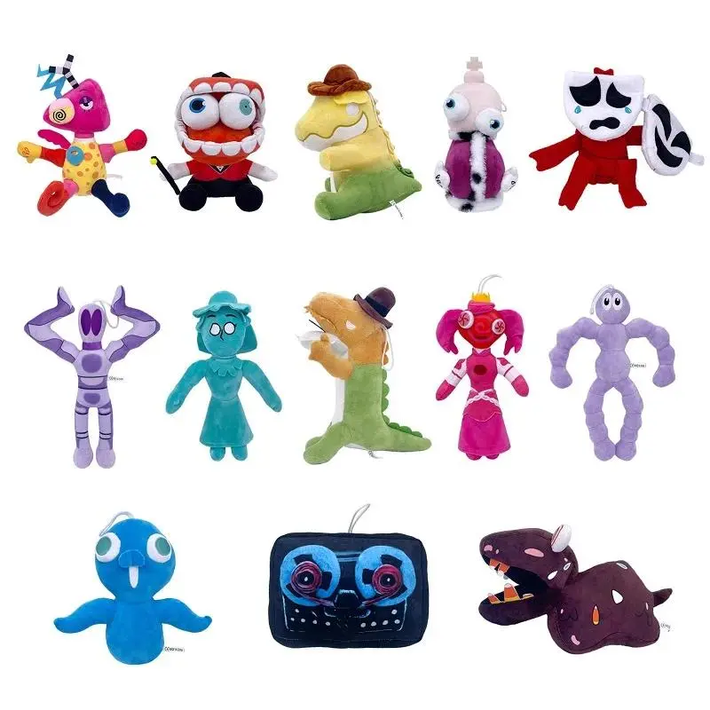 25cm The Digital Circus Gummigoo Plush Toy - Unisex Classic Novelty Toy for Fans of Gangle, Zooble, Caine, Jax, Ponmi, Pomny, Clown Hare, Jackson